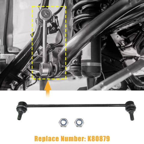 Two Pack Front Stabilizer Sway Bar End Links Kit K80879 4882052030 4882052040 Fits Scion XD 2008 2014 Toyota Yaris 2006 2018 Prius C 2012 2019 Front Left And Right Suspension Replacement Keeps Your Ride Smooth, black sway bar link with nuts