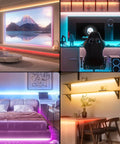Under Bed LED Lights With Motion Activated Sensor, Dimmable Warm White 3000K Strip Lighting for Bedroom Crib and Cabinet
