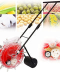 Garden Push Seeder With 12 Nozzles Easy To Push Precision Walk Behind Row Crop Planter Hand Push Spreader And Fertilizer Machine