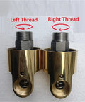 Two-Way Rotary Union Swivel Fitting For Water Air And Light Oil Lines With Right Thread, 360 Degree Rotation, Tangle-Free And Leak-Free, Dual Port Design For Moving Machinery And Flexible Hose Setup brass left and right thread ends