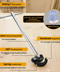 11 Inch Basin Wrench With Adjustable Jaws For Tight Spaces Swivel Head 180 Degree Access Faucet Nut Tool on table