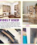 Image featuring uses of 25 Pcs M6 Binding Screws and Barrel Nuts Assortment for various DIY and furniture projects.
