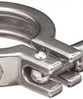 Heavy Duty Stainless Steel 304 Clamp With Cross Hole Wing Nut, Single Pin Design, 4 Inch Tube OD, Industrial Grade Tubing Clamp
