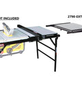 2790-EXT Extension Table for Models 2790 and 2775 PortaMax Table Saw Stands shown expanding rip capacity to 49 inches.