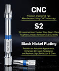 S2 T40 CNC precision-engineered bit from Compact 43-Piece 1/4 Inch Drive Mini Tool Kit For Tight Spaces With 72-Tooth Mini Ratchet