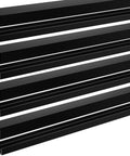 Four Sets Of Four Foot Long Plastic Sliding Door Track Hardware For One Quarter Inch Thick Panels Ideal For Cabinet Doors Glass Windows And Sliding Closets Easy Quick Installation Black