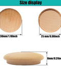 Hardwood Wood Plugs 25mm 1 Inch Pack Of 50 For Filling Screw Holes In Furniture And Woodworking Caps Top 30mm Natural Wood Finish