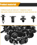 Details of 4 In 1 Bumper And Fender Liner Clip Kit For Toyota And Lexus with push pin rivets and screws