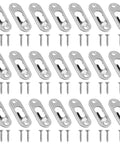 Heavy Duty D Ring Hangers With Screws Pack Of 100 Frame Mount Hardware Kit For Photos Canvas Mirrors Wall Mount Brackets Durable Metal Picture Hanging Hooks For Easy Install And Secure Displays, metal hangers and screws set