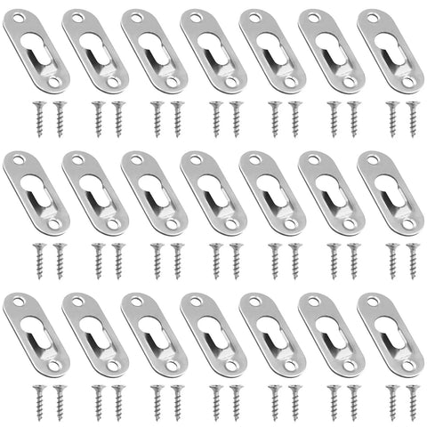 Heavy Duty D Ring Hangers With Screws Pack Of 100 Frame Mount Hardware Kit For Photos Canvas Mirrors Wall Mount Brackets Durable Metal Picture Hanging Hooks For Easy Install And Secure Displays, metal hangers and screws set