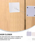 Automatic Door Closer For Sliding Screen Doors With 500g Tension And 1.2m Cable Length ABS Steel Durable Soft Close Easy Install