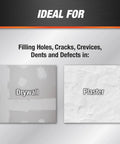Patch And Repair Patching Plaster White Ready To Use Latex Based Wall Patch For Holes And Cracks On Plaster And Drywall uses