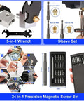 Must Have 158 Piece 3D Printing Tool Kit With Nozzle Cleaning Kit Deburring Tools Digital Caliper Mini Rotary Tool Smoothing Tools And Printer Finishing Accessories For Clean Precise Prints showing wrench, sleeve, screw set