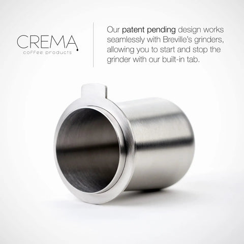 54mm Dosing Cup For Espresso Pros, Stainless Steel With Built In Grinder Tab, Compatible With Any 54mm Portafilter