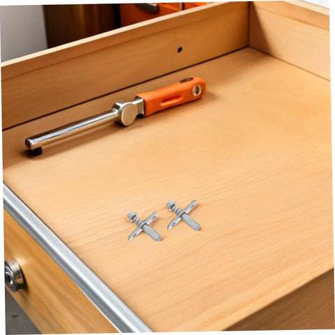 Upgrade Your Home With These Top Shelf Adjustable Spring Loaded Rotating Pivot Shafts For Folding Room Dividers And Heavy Duty Door Partitions That Rock Securely, featuring metal pivot shafts and a tool on a wooden surface.