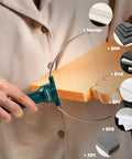 Person using Hot Wire Foam Cutter Tool Kit For Polystyrene And Styrofoam, cutting various foam types with 7 inch U type wire tip.