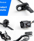 Top Shelf Front Abs Wheel Speed Sensor Pair For 06 To 18 Toyota Rav4 close-up of connectors and mounting details.