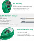 3 In 1 Soil Moisture Meter And pH Tester With Light Sensor for Garden Farm Lawn Indoor Outdoor No Battery Needed
