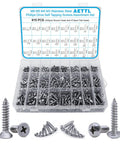 All In One Wood Screws Set 815 Piece Stainless Steel Assortment For M3 M4 M5 M6 Self Tapping Screws In Truss Flat Head Pan Head