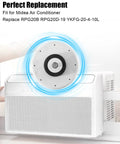 Beefed-Up Brushless DC Condenser Fan Motor For Midea Air Conditioners, 208–230V 60Hz 20W displayed with air unit