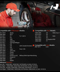 Image showing installation details for Fresh 4 Piece ABS Wheel Speed Sensor Kit For Front And Rear Audi A3 TT Seat Leon.