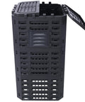 132 Gallon Garden Composter Bin Made From Recycled Plastic with aerating design, shown with open lid for backyard composting