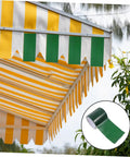 Heavy Duty RV Repair Tape For Awnings Canopies Tarp Sail Tent Trampoline Quick Fix Rainproof Flexible Self Adhesive Repair Tape Waterproof Industrial Strength For Long Lasting Repairs And Quick Fixes green roll next to awning