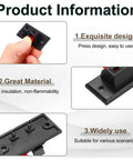 2 Way Spring Terminal Clip Push Release Connector Plate Jack Socket For Speaker Terminals 5Pcs WP23 Red Black