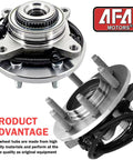 Front Wheel Bearing Hub Assembly 6 Lug 4WD For Ford F150 Expedition And Lincoln Navigator 2011 2014 With ABS 2-piece set