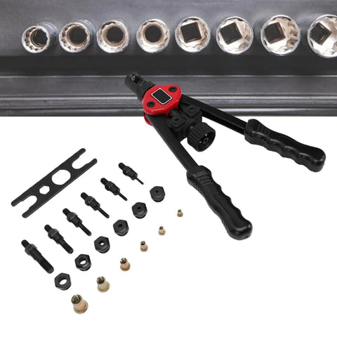 Pro Grade Rivet Nut Tool Kit With 175 Rivet Nuts And 6 Mandrels M3 To M10 for installation projects