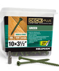 3-1/2 Inch Epoxy Coated Exterior Wood And Fence Screws Size Ten Torx Star Drive Included Coarse Thread Rust Resistant 5lb Box