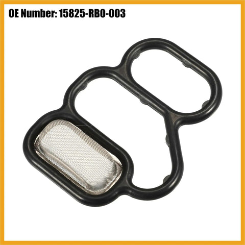 Solenoid Gasket Spool Valve Filter Screen Replacement For Honda CR-Z 2011 To 2016 And Honda Fit 2009 To 2013 Black Pack Of 1 Easy Install OE 15825 RB0 003 Leak Free Performance shown