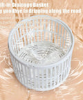 Portable 4.5L Mini Washer With 24W 12V Power drainage basket on water surface