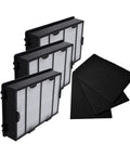 3 Pack Air Filter Replacement And Carbon Filter Set For HAPF600 Series Air Cleaners HAP615 HAP625 HAP650 HAPF600D U2