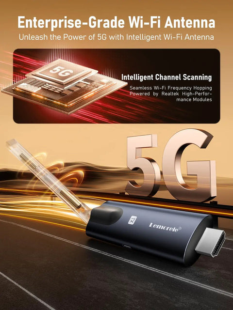 Enterprise-grade 5G Wi-Fi antenna with intelligent channel scanning and Realtek modules, designed for high performance.