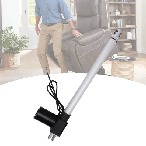 Heavy Duty Electric DC Linear Actuator Packing Six Thousand Newtons Of Raw Straight Push Pull Chops Plus Five Hundred Millimeter Travel in use for lifting a recliner.