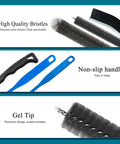 Go To All In One Dryer Vent Cleaner Brush And Lint Remover Kit With Flexible Extendable Handle For Dryer Vents, AC Coils, Refrigerator Coils, Dust Collectors, Condenser Units And More. Nylon bristles and non-slip handle close-up