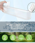 Door Bin Replacement For Refrigerator Two Pack Fits FGHS2631PF4A with soda can organizer, showing transparent plastic design.