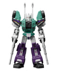 Officially Licensed Transformers Model Kit Set GV10 Galaxy Version Featuring Nine Dope Build Kits Like Rodimus Prime Galvatron Scorponok Sixshot Cyclonus And More For Ages 10 And Up No Tools Needed Easy Assembly showing robot in full color with details.