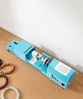 Super Compact Mini Wood Lathe Machine Featuring 96W Motor And Seven Adjustable Speeds Up To 9000Rpm For Precision Turning with blue metal body