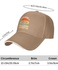 I Hate Pulling Out Funny Camper RV Camping Trailer Cap for Men and Women, tan color, size details, breathable polyester, curved brim