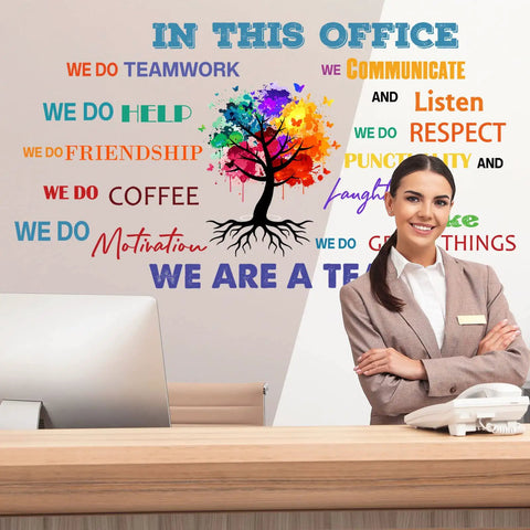 Office Wall Decals Inspirational Quotes Peel And Stick Motivational Stickers For Workspace Boss Vibes Positive Sayings Waterproof Vinyl