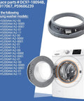 Door Seal For Samsung Front Load Washing Machine Stops Leaks Between Tub And Door DC97-18094B Fits WF42H5000AW and more