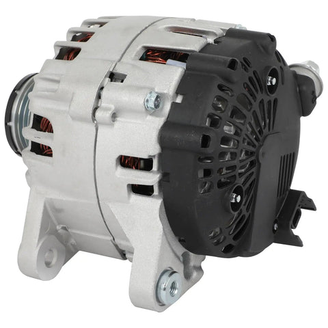 Straight Up Heavy Duty Alternator For Nissan Rogue 2014 To 2018 120 Amp with SC6 pulley and internal regulator view side