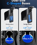 Cup Holder Phone Mount For MagSafe Magnetic Car Holder With Dual Adjustable Bases 2.8-3.4 inches and 3.5-4.3 inches