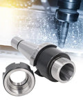 Knockout Performance NT30 ER25 M12 Collet Chuck Holder For CNC Milling showing tapered tool and adapter for precision cutting.