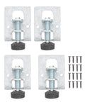 Rock Solid Heavy Duty Leveling Feet for Furniture With Floor Safe Design, Adjustable Anti Scratch Protectors for cabinets, with screws