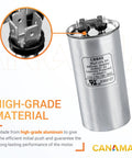 80 Uf Run Start Capacitor 370-440 VAC 50/60 Hz CBB65 For Single Phase Motors Air Conditioners Condensers 80 MFD