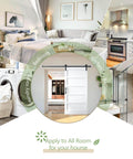 Collage of rooms with sliding door using Workhorse Heavy Duty Barn Door Hardware Kit 5 Ft Sliding Door Track for versatile home use.
