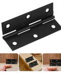 Foldable Stainless Steel Butt Hinges With Screws For Cabinet Doors And Box Doors Black No Fuss Flat Opening Design Easy To Open And Store
